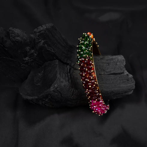Multi color Moti Bangles D294-2